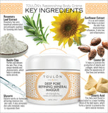 Deep Pore Refining Mineral Masque with White Kaolin Clay, Rosemary and Sunflower Extract